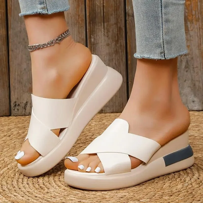 ALINTA™ OPEN TOE SUMMER WEDGE BUCKLE ORTHO SANDALS