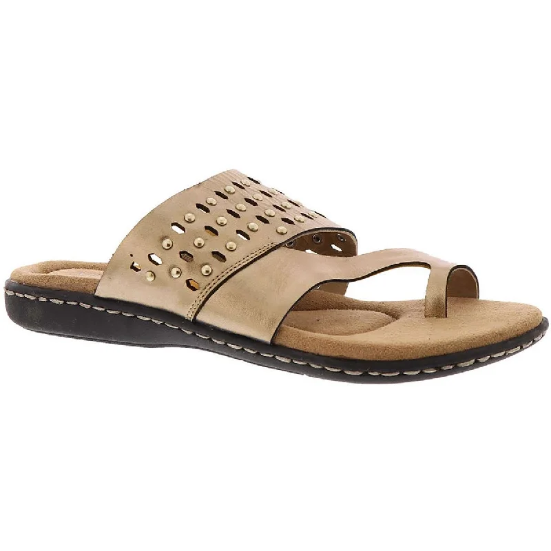 Array Womens Catalina Leather Toe Loop Slide Sandals