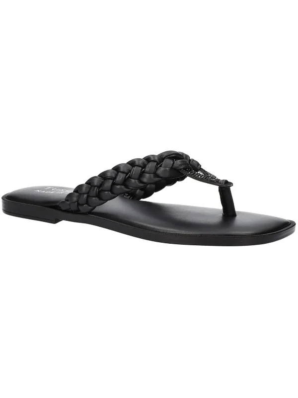 coletta Womens Leather Thong Sandals