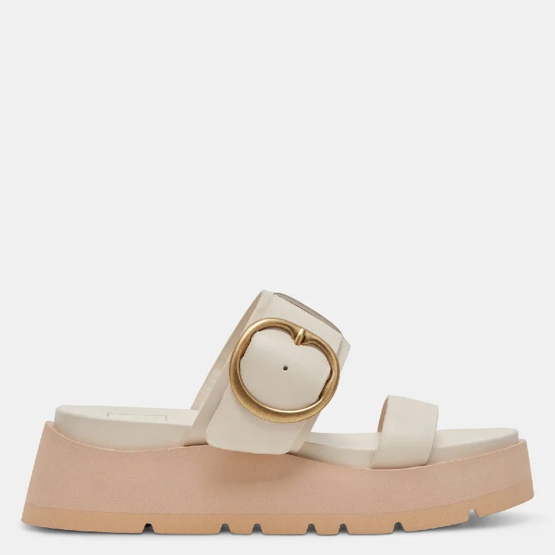 DEX SANDALS IVORY LEATHER