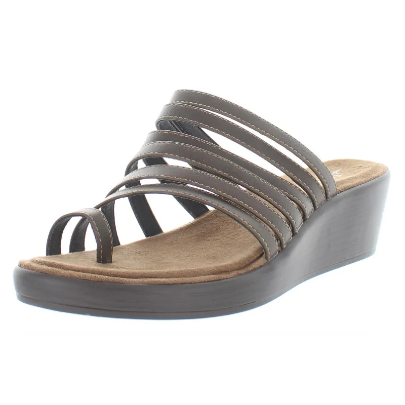 Eastland Womens Florence Memory Foam Strappy Wedge Sandals