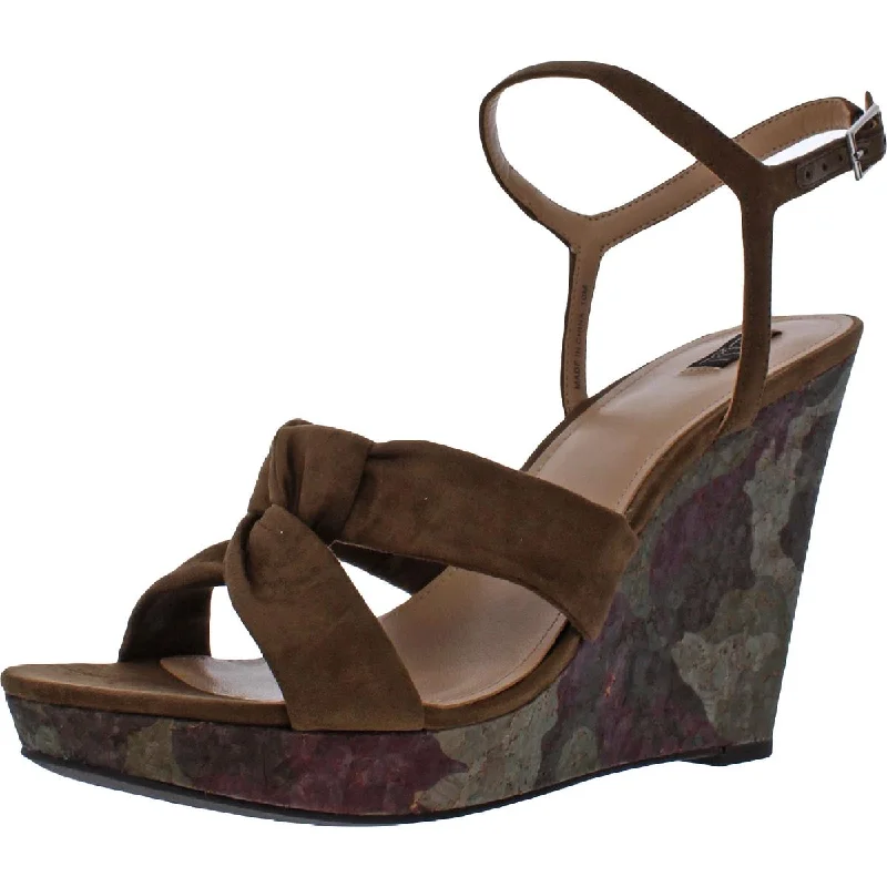 G.I.L.I Womens Kahlie Printed Padded Insole Wedge Sandals