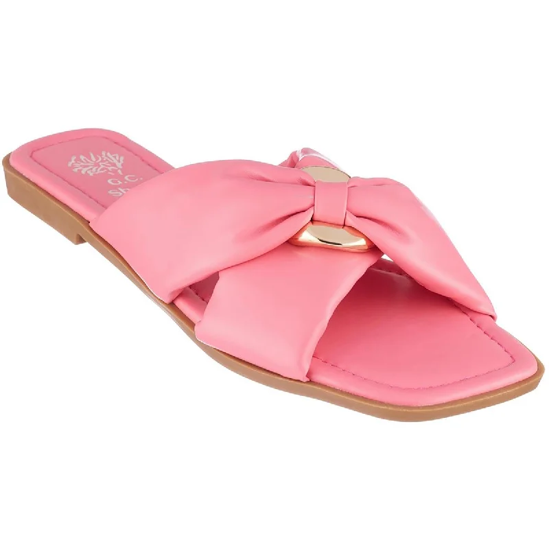 GC Shoes Womens Perri Padded Insole Slide Sandals