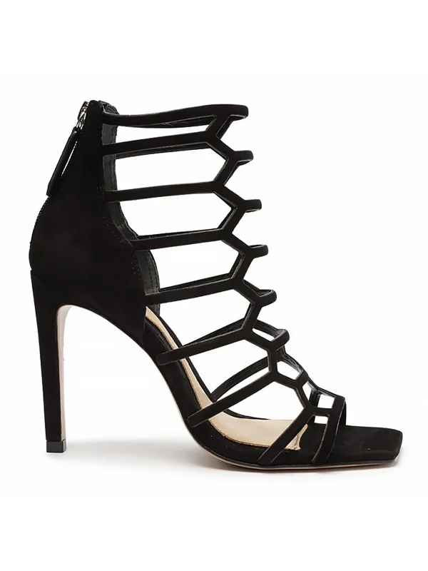 Julianna Womens Leather Open Toe Gladiator Sandals