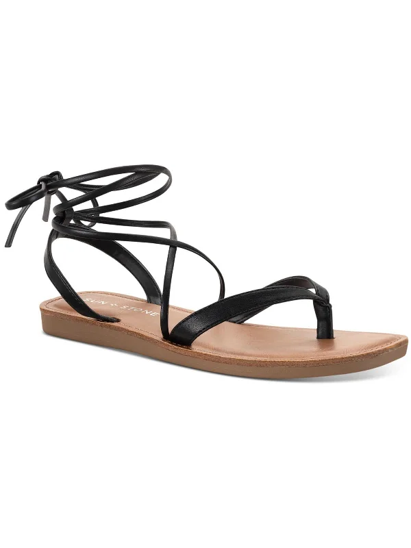 MAGGIE Womens Strappy Open Toe Flatform Sandals