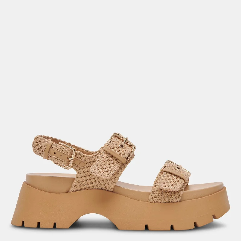 PALDA SANDALS NATURAL RAFFIA