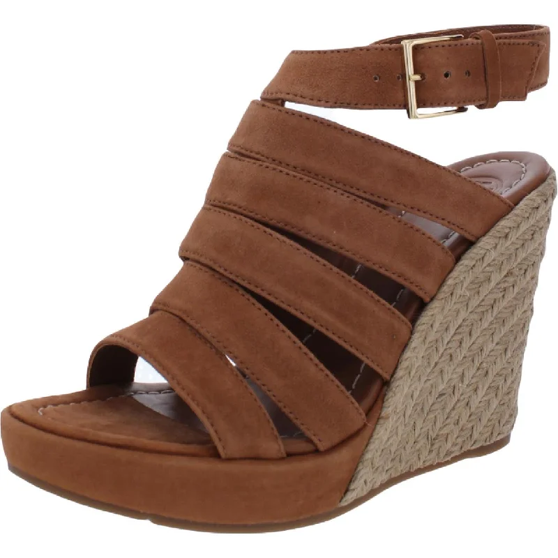 Tory Burch Womens Bailey Leather Gladiator Wedge Sandals