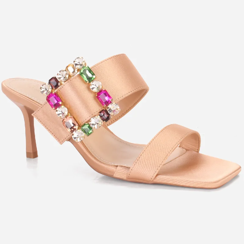 Women's "KARLY" Satin Buckled Sandals