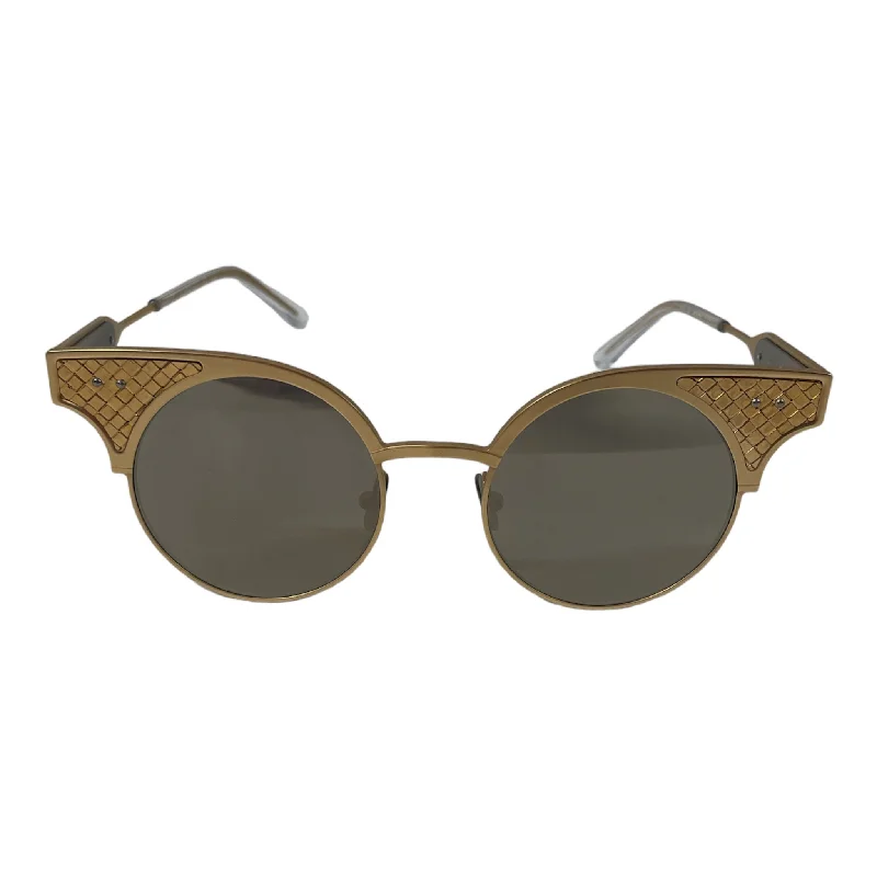 BOTTEGA VENETA/Sunglasses/Celluloid/GLD/diamond cut