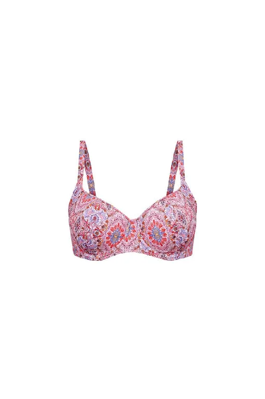 Amalfi Pink Underwire Bikini Top