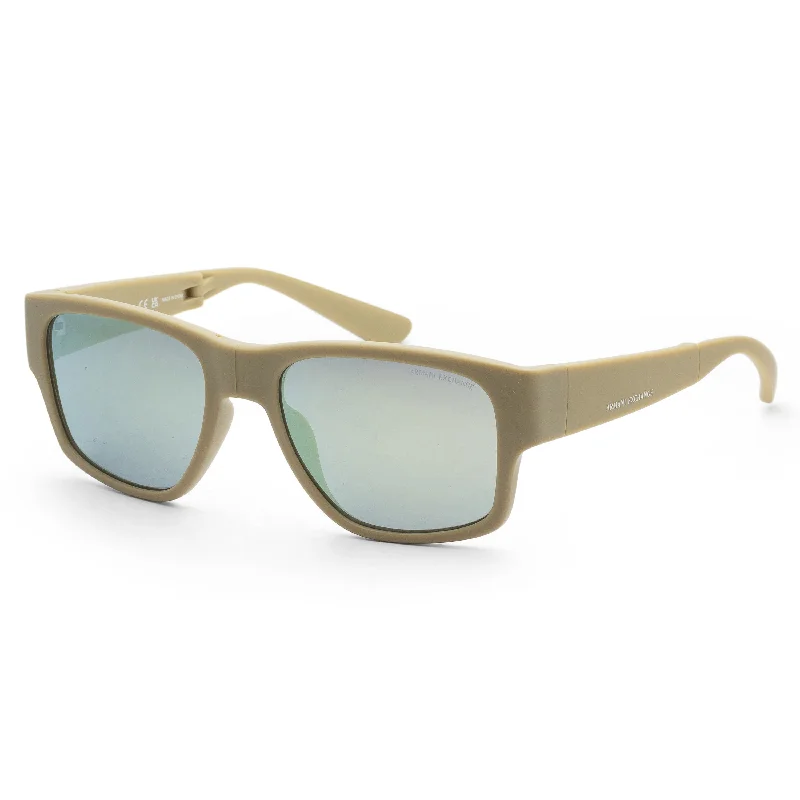 Armani Exchange Men's 56mm Matte Beige Sunglasses