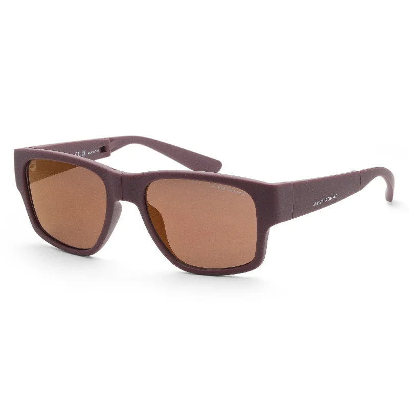 Armani Exchange Men's 56mm Matte Bordeaux Sunglasses