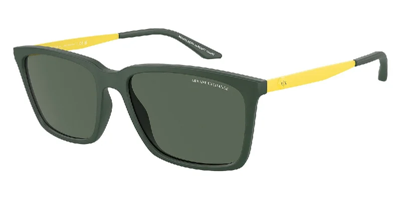 Armani Exchange Men's 57mm Matte Green Sunglasses