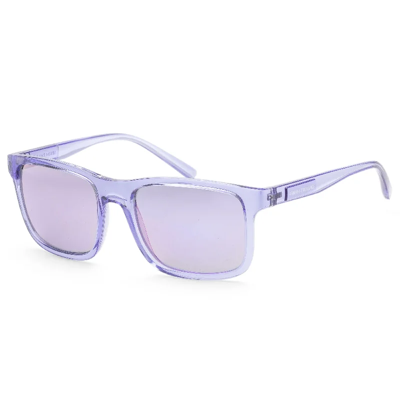 Armani Exchange Men's 57mm Shiny Transparent Violet Sunglasses