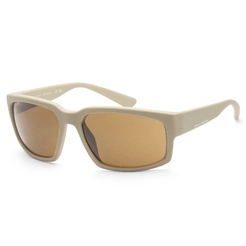 Armani Exchange Men's 61mm Matte Beige Sunglasses