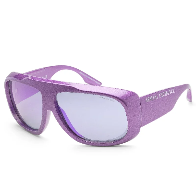 Armani Exchange Men's 67mm Metalized Purple Sunglasses