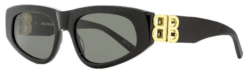 Balenciaga Women's Cateye Sunglasses BB0095S 001 Black/Gold 53mm