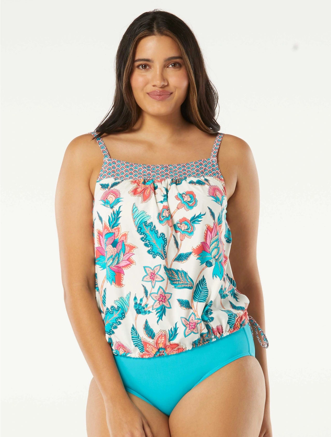 SALE Beach House Vineyard Floral Audrey Blouson Tankini Top