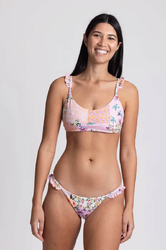 Karlee Bikini Bottom - Cottage Patch