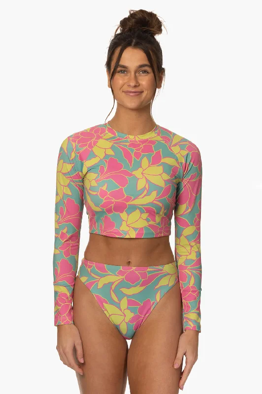 Moana Long Sleeved Crop Rashie - Treasure Island