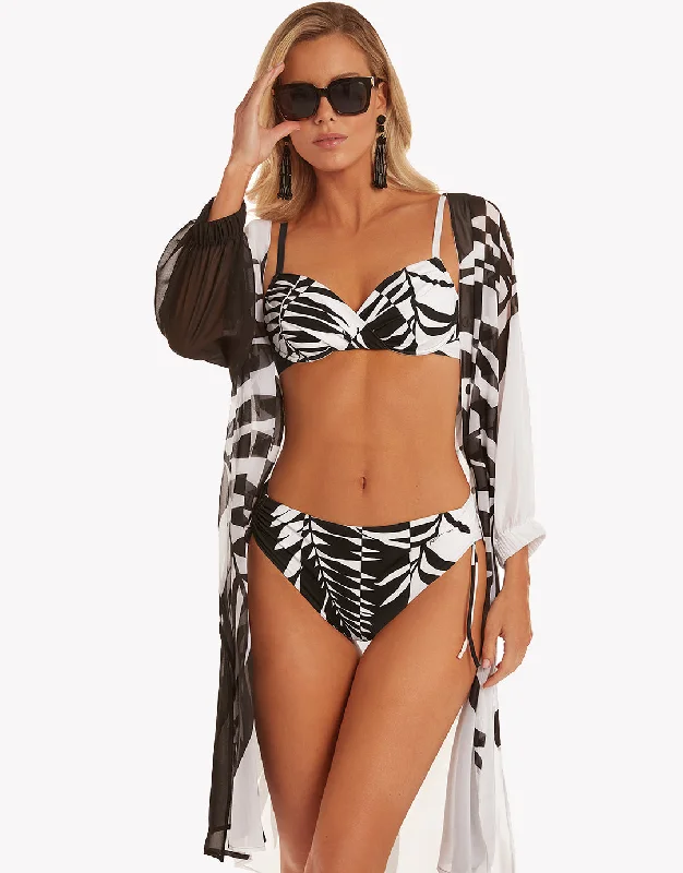 Black and White Underwired Bikini Set