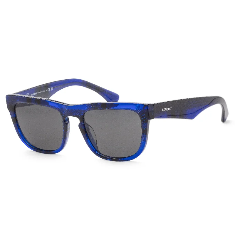 Burberry Men's 56mm Checker Blue Sunglasses