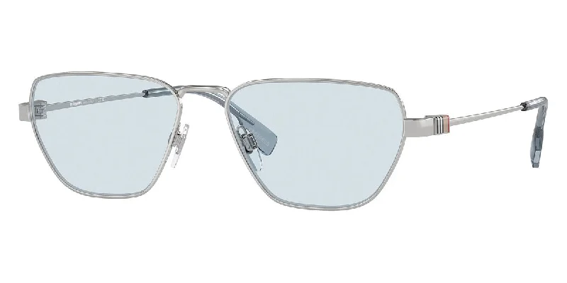 Burberry Men's 56mm Silver Sunglasses BE3146-100572-56