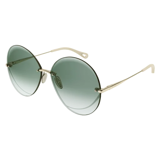 Chloe Round Frame Sunglasses, Blue