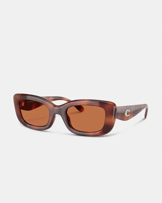 Coach Women's 51mm Caramel Tortoise Sunglasses