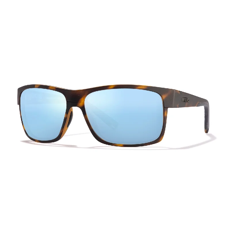 Cordina Sawyer 2 Glass Sunglasses-Matte Tort/Blue Mirror Polar