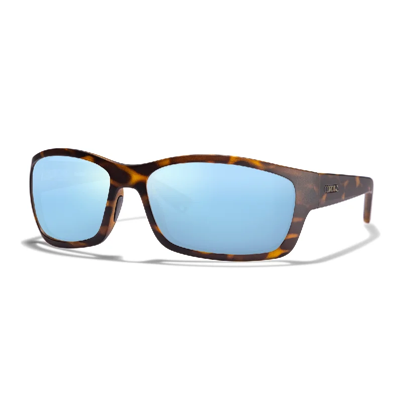 Cordina Trawler Sunglasses-Matte Tort/Blue Mirror Polar