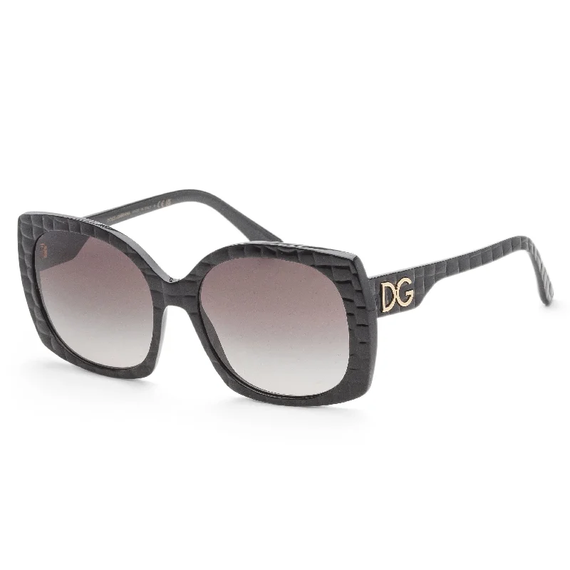 Dolce & Gabbana Women's 58mm Black Texture Cocco Sunglasses