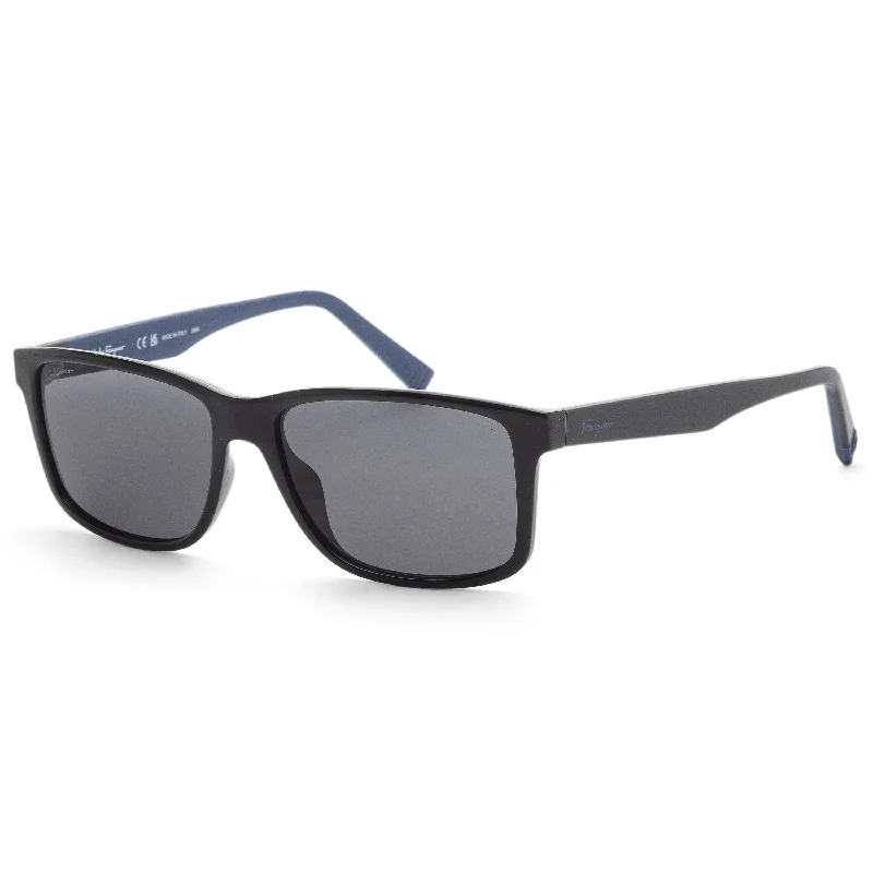 Ferragamo Men's 57mm Black Sunglasses