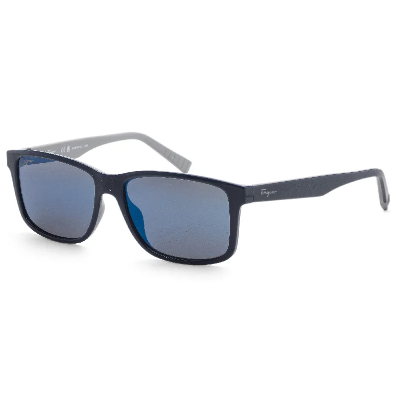 Ferragamo Men's 57mm Blue Sunglasses