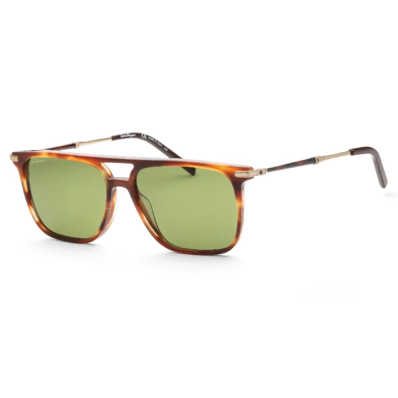 Ferragamo Men's 57mm Brown Sunglasses