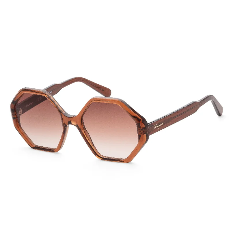 Ferragamo Women's 55mm Crystal Brown Sunglasses