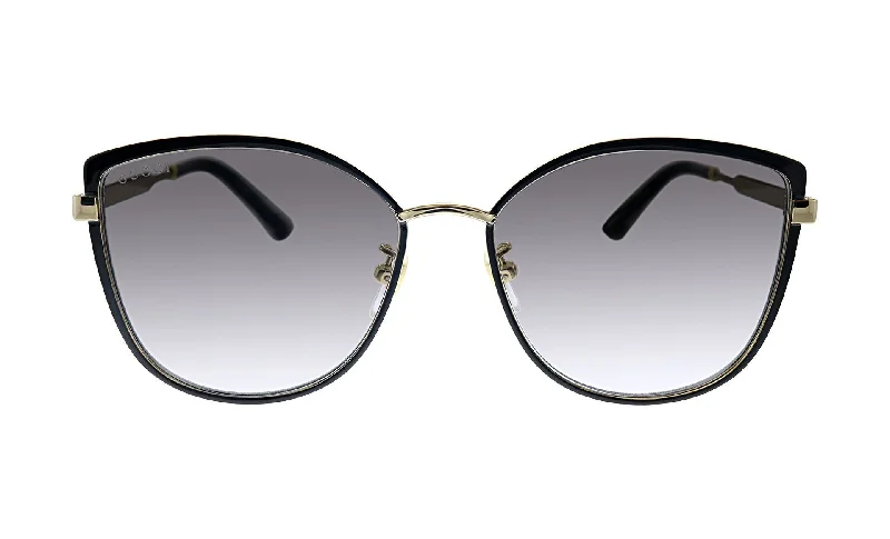 Gucci GG 0589SK 001 Cat-Eye Sunglasses