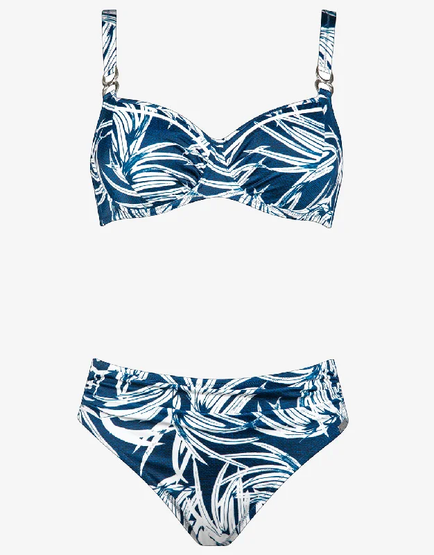 Jean Breeze Underwired Bikini Set - Denim White