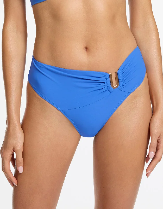 Jetset U Trim Mid Bikini Pant - Tide Blue