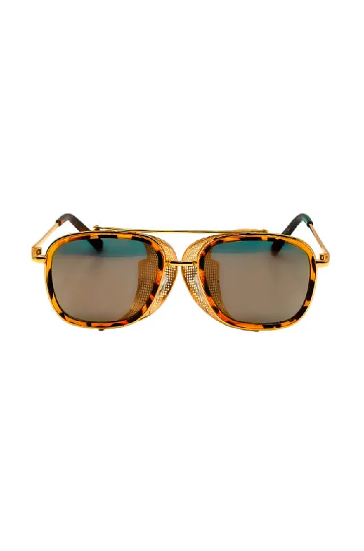 Carey/ Gold Frame & Gold Lenses - Lateral Shields