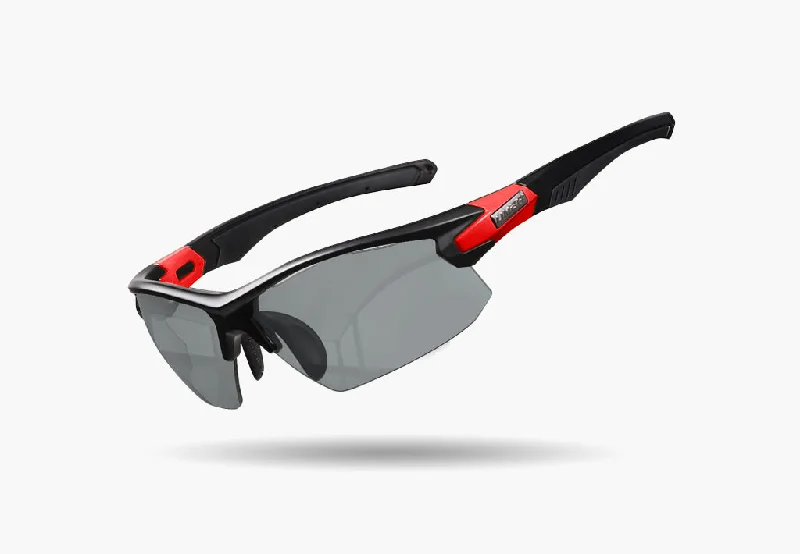 LIMAR ELIAS PHOTOCHROMIC CYCLING SUNGLASSES | MATT BLACK/RED