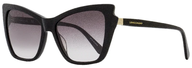 Longchamp Women's Cat Eye Sunglasses LO669S 001 Black 56mm