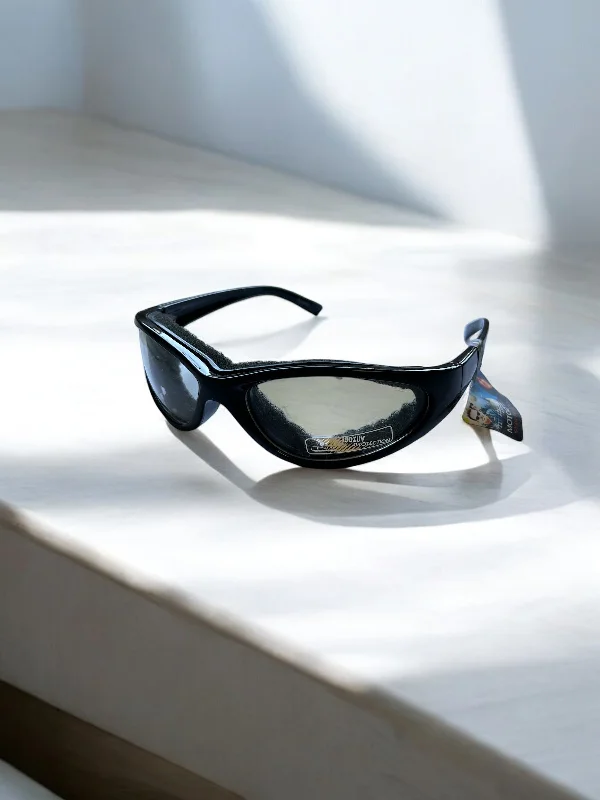 Mountain Shades Redline Sunglasses, Shiny Black with Clear Lenses