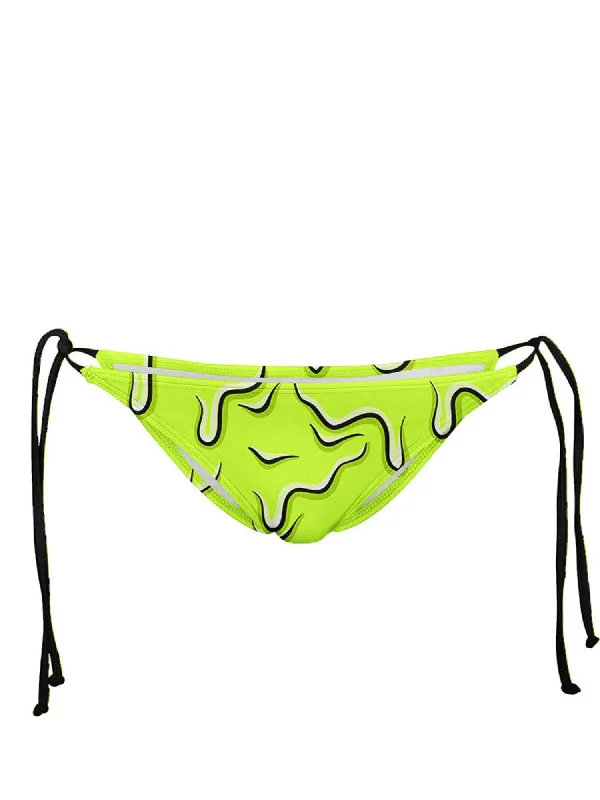 Neon Drippy (Green) Bikini Bottom