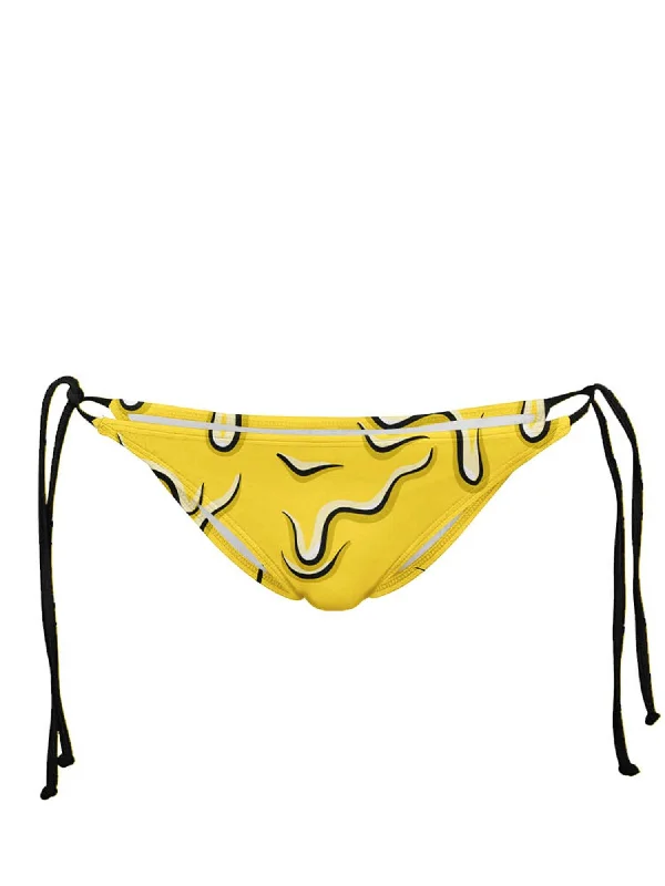 Neon Drippy (Yellow) Bikini Bottoms