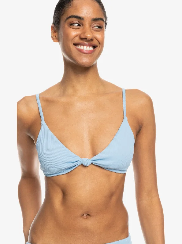 Roxy Love The Surf Knot Bikini Top - Bel Air Blue