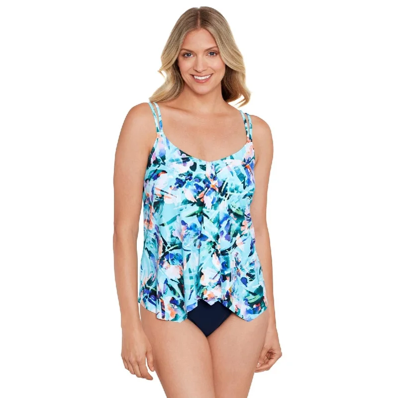 SHAPE SOLVER PRINT TANKINI TOP