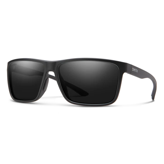 Smith Riptide Sunglasses-Matte Black/ChromaPop Glass Polar Black