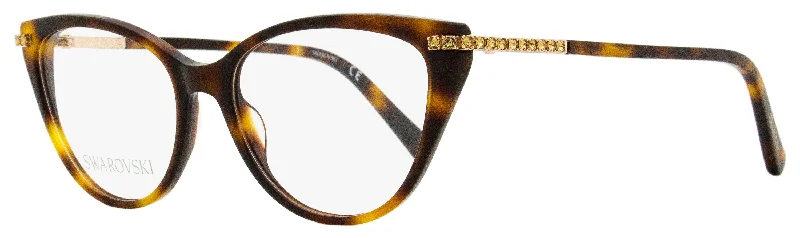 Swarovski Women's Cat Eye Eyeglasses SK5425 052 Havana/Gold 53mm