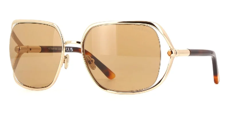 Tom Ford Women's 60 mm Shiny Rose Gold Sunglasses